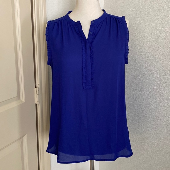 Blue Blouse Button-up - Picture 1 of 5